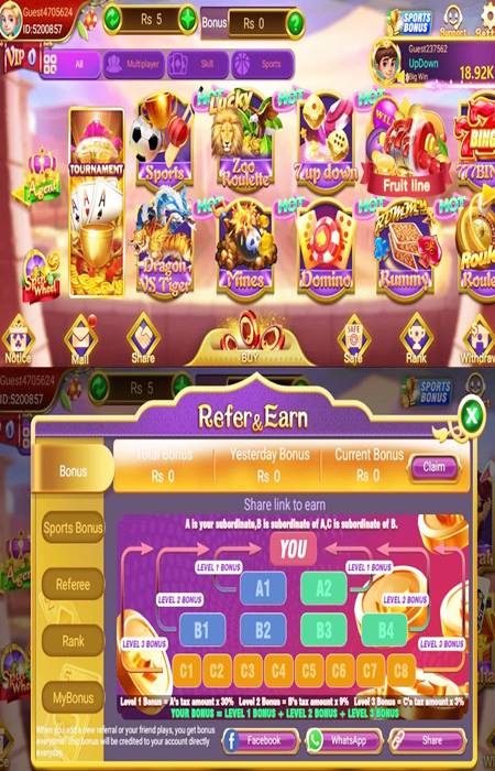 3 Patti Lucky live table gameplay screenshot